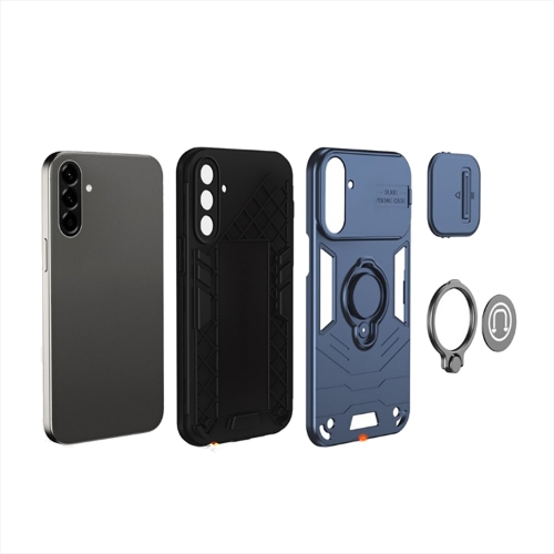 Удароустойчив калъф CamShield Kickstand за Samsung Galaxy A57 5G, Син