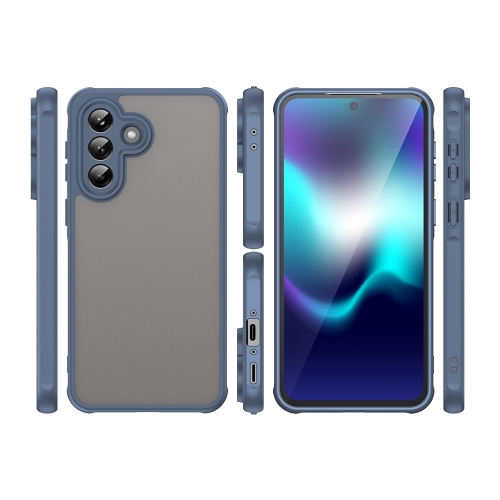 Удароустойчив калъф PC+TPU Shockproof за Samsung Galaxy A37 5G, Син