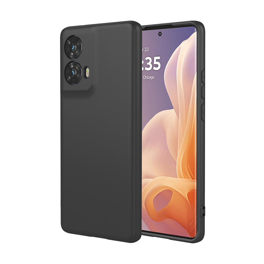 Силиконов калъф Silicone Lite за Motorola Edge 50 Fusion 5G, Черен