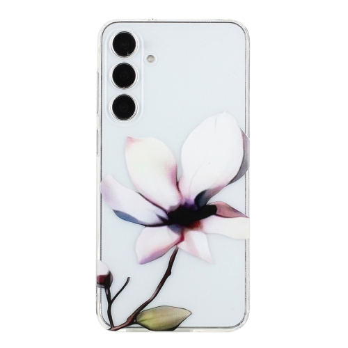Силиконов калъф TPU Pattern Printing за Samsung Galaxy A17 5G / A17 4G, Бели цветя