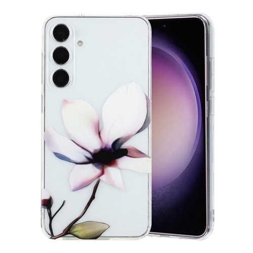 Силиконов калъф TPU Pattern Printing за Samsung Galaxy A17 5G / A17 4G, Бели цветя