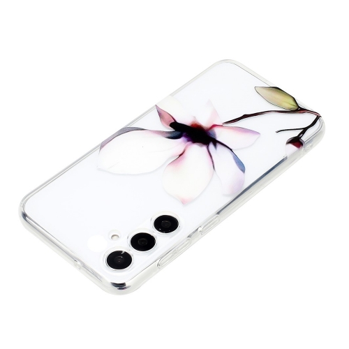 Силиконов калъф TPU Pattern Printing за Samsung Galaxy A17 5G / A17 4G, Бели цветя