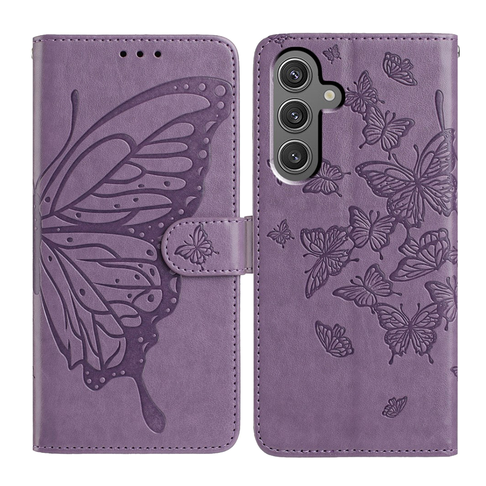 Калъф Тефтер Butterfly за Samsung Galaxy A17 5G / A17 4G / A26 5G, Лилав