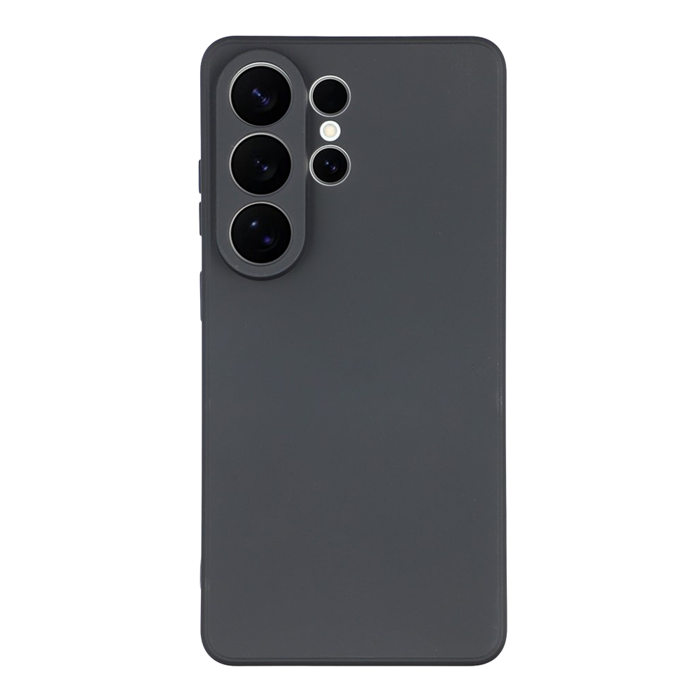 Силиконов калъф Matte Anti-fingerprint за Samsung Galaxy S26 Ultra, Черен