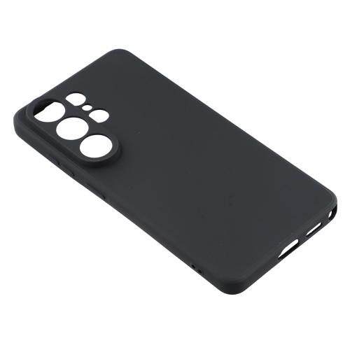 Силиконов калъф Matte Anti-fingerprint за Samsung Galaxy S26 Ultra, Черен