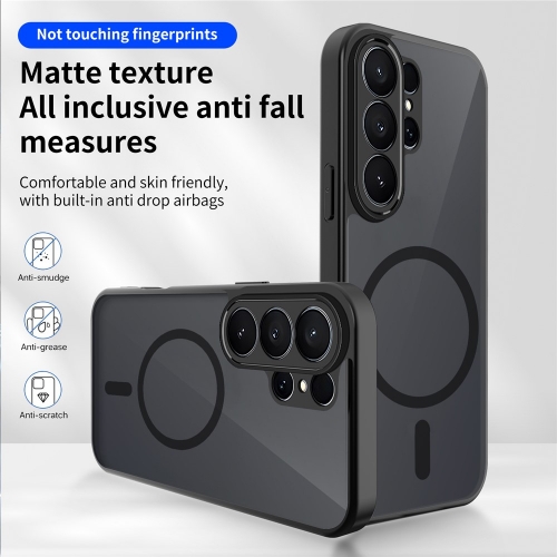 Удароустойчив калъф Matte PC + TPU Anti-Drop за Samsung Galaxy S26 Ultra, Черен