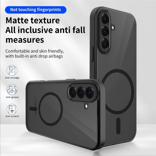 Удароустойчив калъф Matte PC + TPU Anti-Drop за Samsung Galaxy S26, Черен