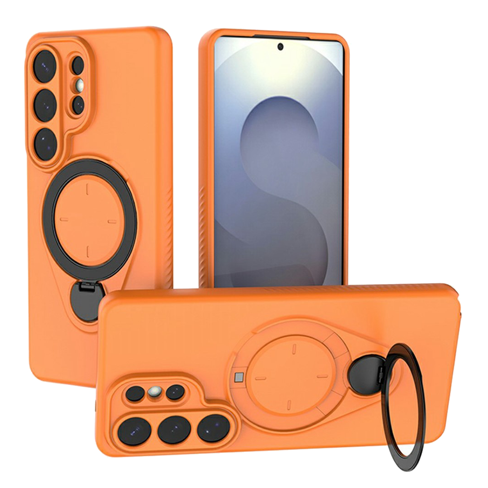 Удароустойчив Калъф Drop-proof TPU Kickstand за Samsung Galaxy S26 Ultra, Оранжев