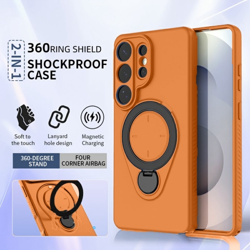 Удароустойчив Калъф Drop-proof TPU Kickstand за Samsung Galaxy S26 Ultra, Оранжев