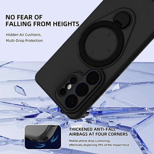 Удароустойчив Калъф Drop-proof TPU Kickstand за Samsung Galaxy S26 Ultra, Черен