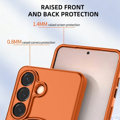 Удароустойчив Калъф Drop-proof TPU Kickstand за Samsung Galaxy S26, Оранжев