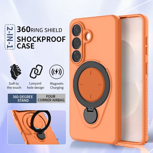 Удароустойчив Калъф Drop-proof TPU Kickstand за Samsung Galaxy S26, Оранжев