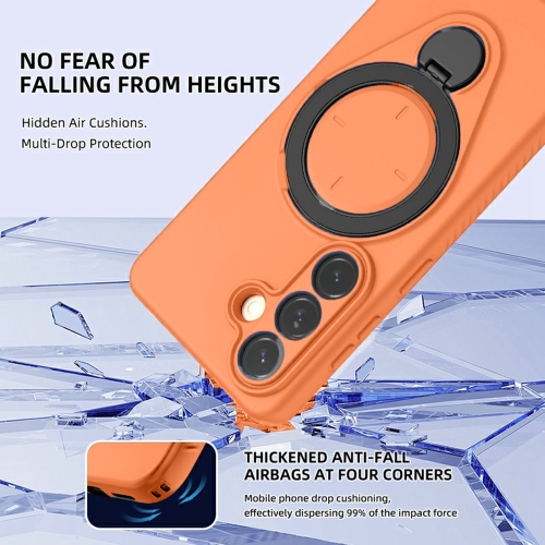 Удароустойчив Калъф Drop-proof TPU Kickstand за Samsung Galaxy S26, Оранжев