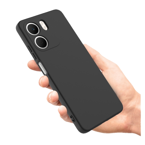 Силиконов калъф Liquid Anti-Scratch за Oppo A5x 5G / Oppo A5x 4G, Черен
