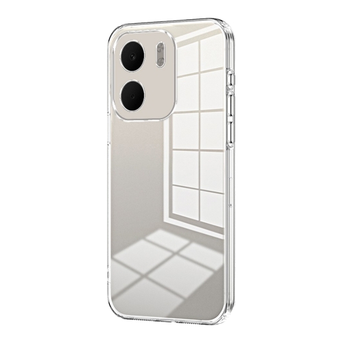 Силиконов калъф Electroplating Frame Soft TPU за Oppo A5x 5G, прозрачен