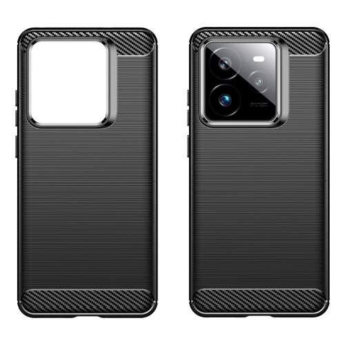 Силиконов Калъф Techsuit Carbon Fibre Brushed за Realme GT 7 Pro 5G / GT7 Pro Racing 5G, Черен