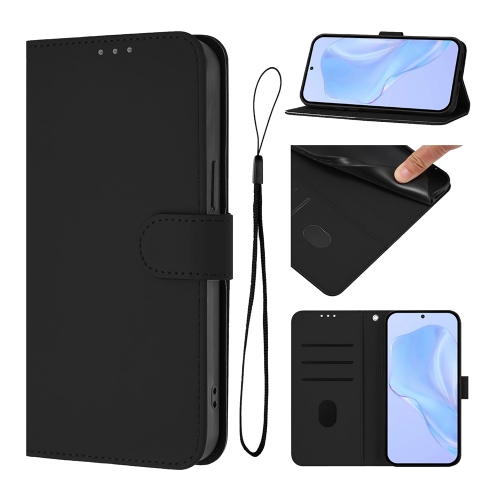 Калъф Тефтер Line Pattern Wallet за Realme GT7 Pro Racing 5G, Черен