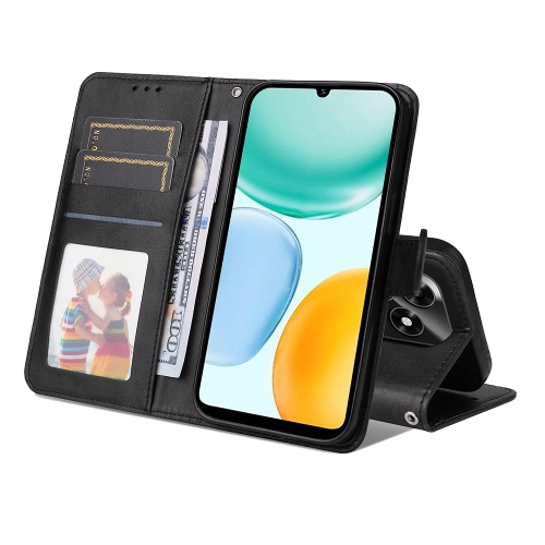 Калъф Тефтер Wallet Stand за Honor X5c Plus, черен