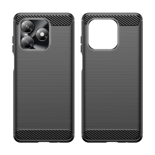 Силиконов Калъф Techsuit Carbon Fibre Brushed за Honor X5c 4G / X5c Plus 4G, Черен