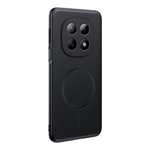 Калъф Magnetic Case Leather Coated за Xiaomi Redmi Note 15 4G, Черен