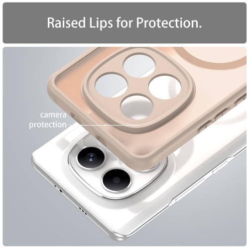 Удароустойчив калъф Magnetic Anti-Drop за Xiaomi Poco M8 5G / Redmi Note 15 5G / 15 4G, Бежово