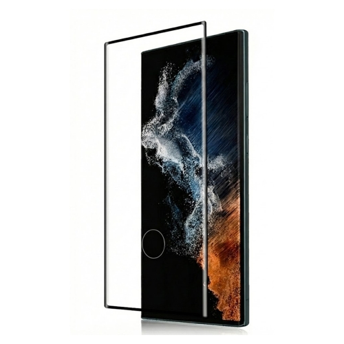 Стъклен Протектор Full Glue 5D за Samsung Galaxy S23 Ultra, Черен