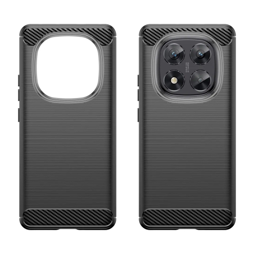 Силиконов Калъф Techsuit Carbon Fibre Brushed за Xiaomi Redmi Note 15 5G, Черен