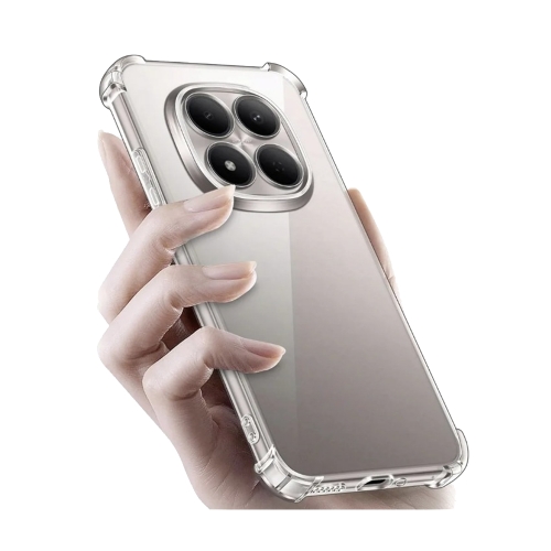 Силиконов калъф Techsuit Shockproof Clear Silicone за Xiaomi Redmi Note 15 Pro 5G, прозрачен