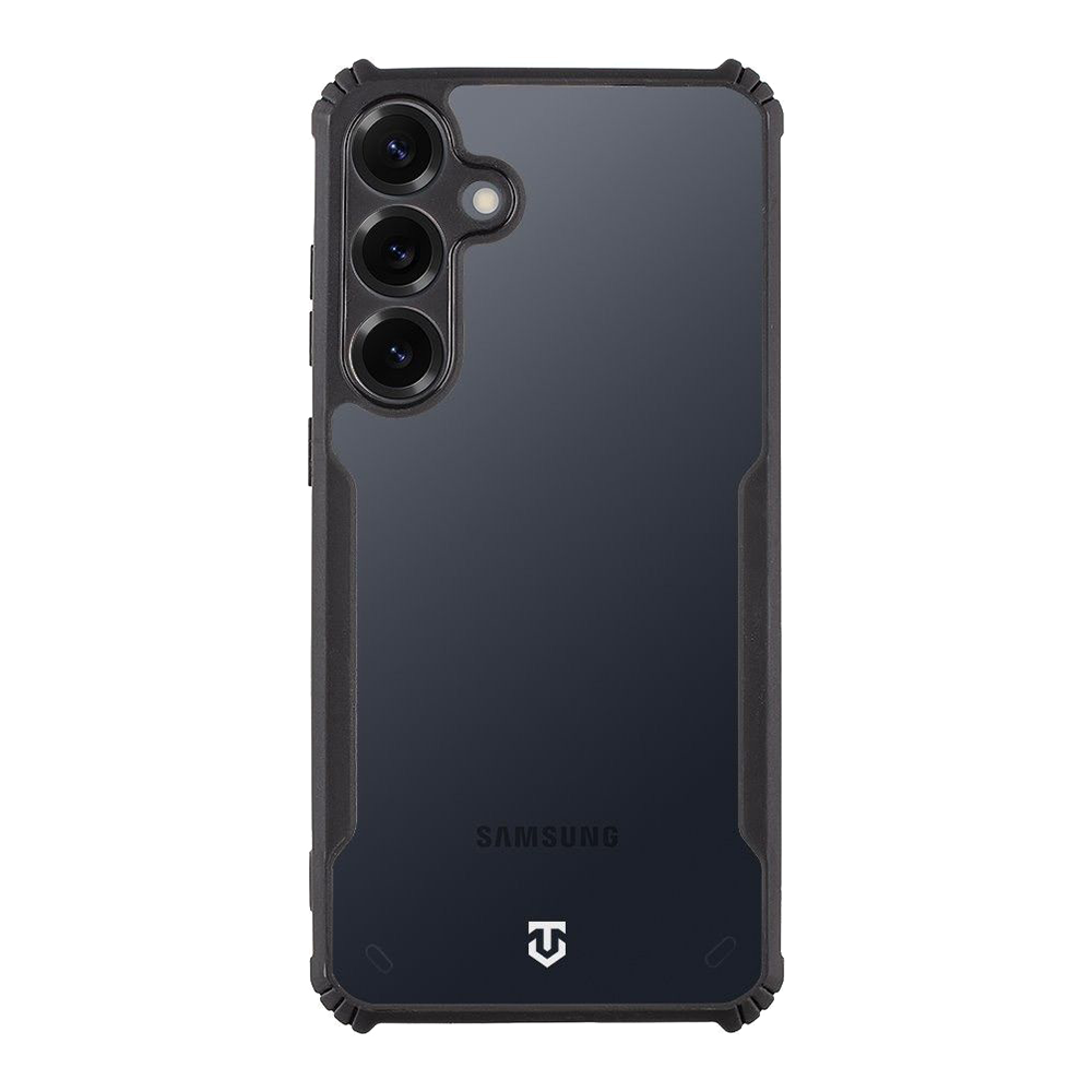 Удароустойчив калъф Tactical Quantum Stealth за Samsung Galaxy S26, Прозрачен-черен