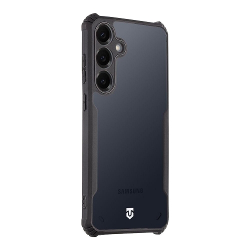 Удароустойчив калъф Tactical Quantum Stealth за Samsung Galaxy S26, Прозрачен-черен