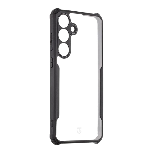 Удароустойчив калъф Tactical Quantum Stealth за Samsung Galaxy S26 Plus, Прозрачен-черен