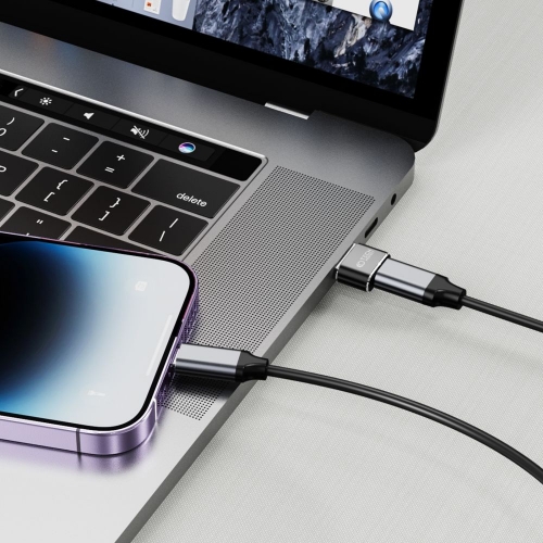 Преходник Tech-Protect UltraBoost Adapter USB-A към USB-C, черен
