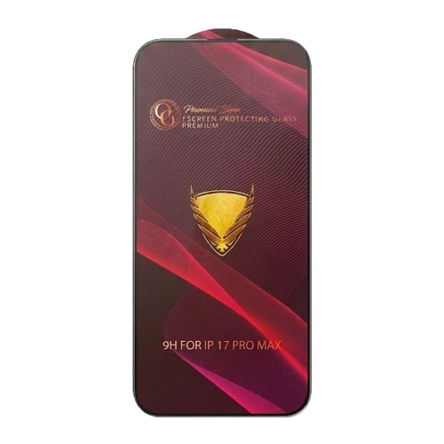 Стъклен Протектор OG 5D Full Glue за iPhone 17 Pro Max, черен