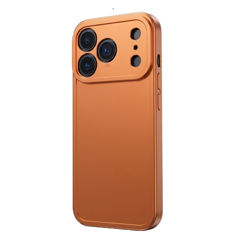 Силиконов калъф Matt TP18 за iPhone 17 Pro Max, оранжев