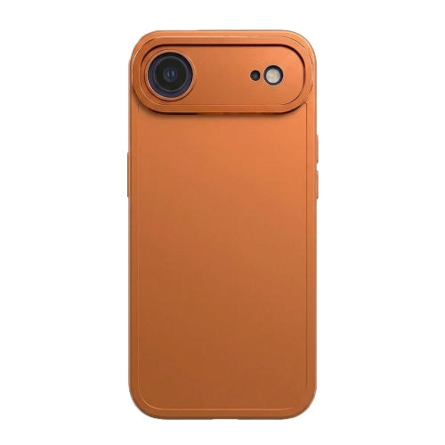 Силиконов калъф Matt TP18 за iPhone 17 Air, оранжев