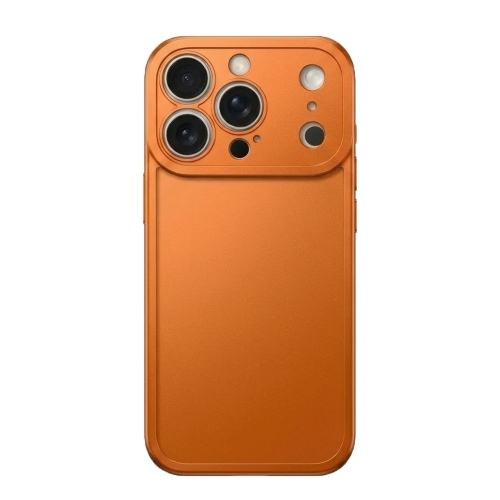 Силиконов калъф Matt TP18 за iPhone 17 Pro, оранжев