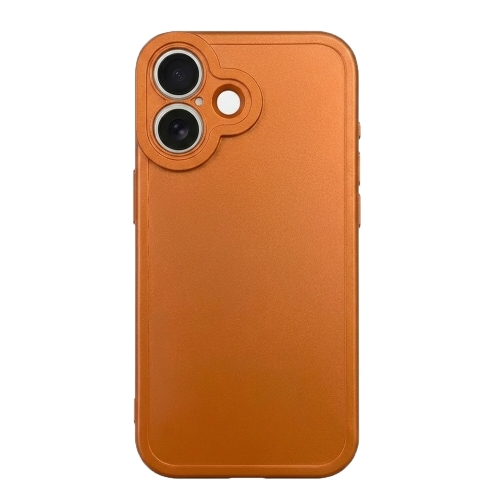Силиконов калъф Matt TP18 за iPhone 17, оранжев