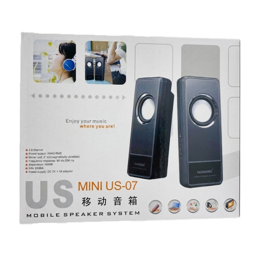 Тонколони за компютър Nansin US-07, черни
