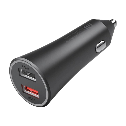 Зарядно Xiaomi Dual-Port Car Adapter, 12V, 37W, 2xType-A, черен