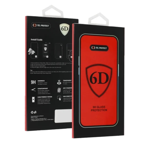 Стъклен протектор 6D Pro Full Glue за Xiaomi Redmi 15 5G, черен