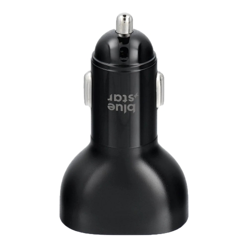 Зарядно за кола Blue Star, USB C + USB A, QC3.0, PD AFC, PPS, 63 W, черен