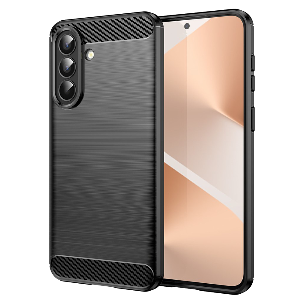 Калъф Techsuit Carbon Fibre Brushed за Samsung Galaxy A57, черен