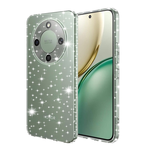 Калъф Гръб Techsuit SparkleSkin за Honor Magic8 Lite, прозрачен-брокат