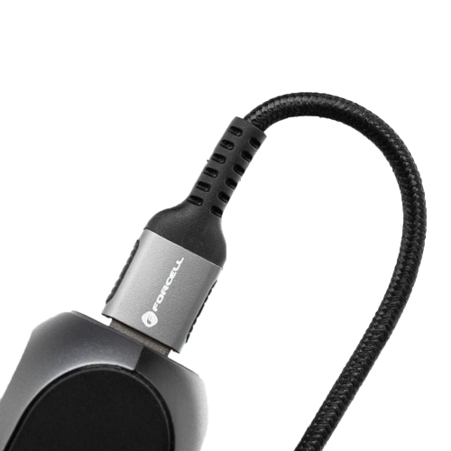 Кабел Forcell F-Energy C256, USB-A към Type- C, QC4.0 PD, 3A, 66W, 2m, черен