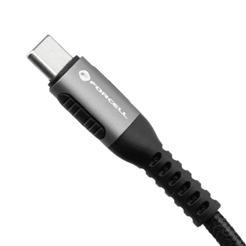 Кабел Forcell F-Energy C256, USB-A към Type-C, QC4.0 PD, 3A, 66W, 3m, черен