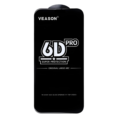 Стъклен протектор Veason 6D Pro Full Glue за Samsung Galaxy A57, черен