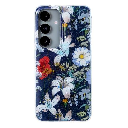 Силиконов калъф Glow Glam за Samsung Galaxy S25, син