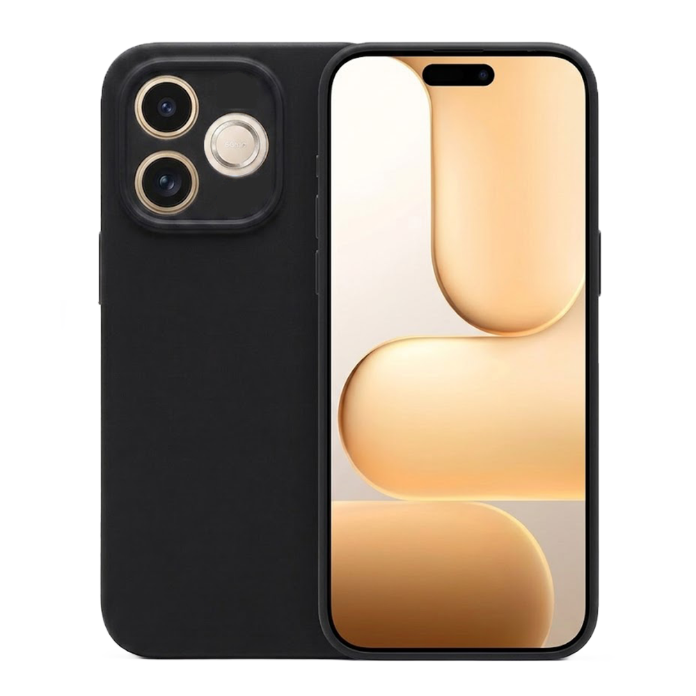 Силиконов калъф Matte за Honor 600 Lite, черен