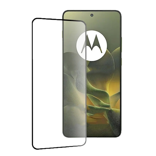 Стъклен протектор 5D Full Glue за Motorola Edge 70, черен