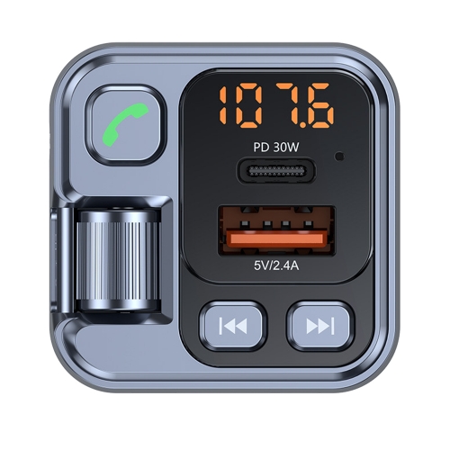 Трансмитер Blavec FM Transmitter Flash, TR-05 USB + Type C, PD, 30W, черен 